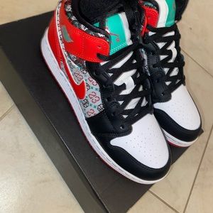 Air Jordan 1 Mid Ugly Christmas Sweaters